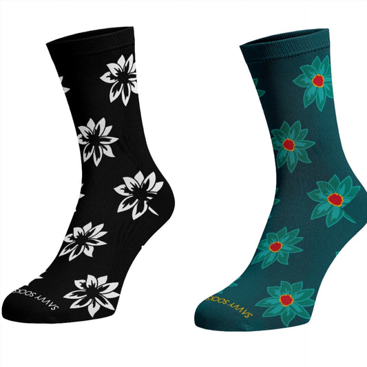 Floral - Crew Socks (two colors)