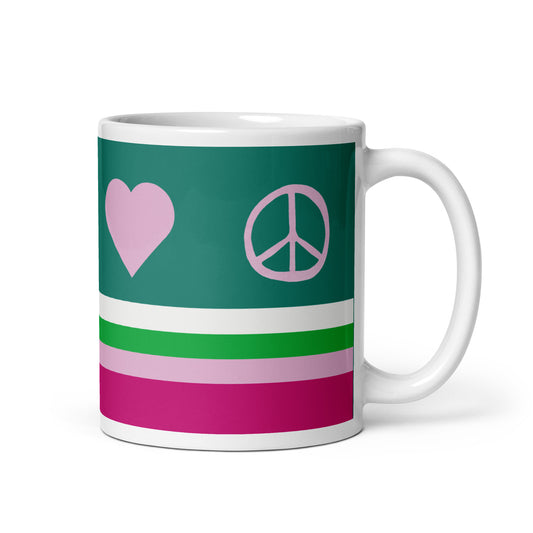 Peace & Love Holiday Mug